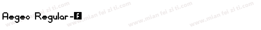 Aegeo Regular字体转换
